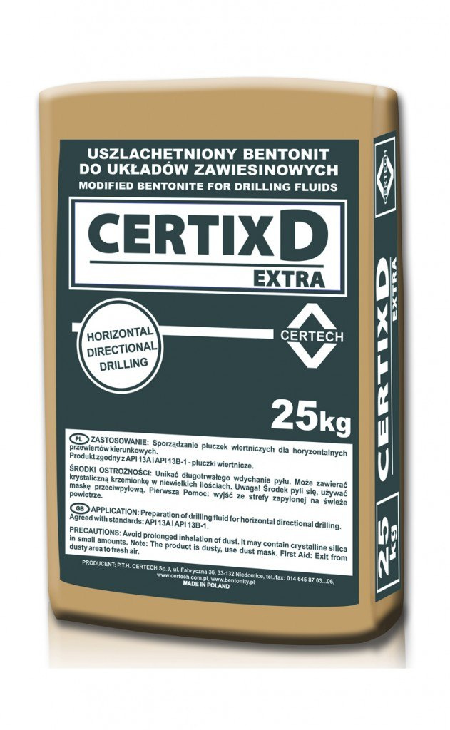 Certix D EXTRA (płuczka do przewiertów sterowanych wielkośrednicowych) - 25 kg.
