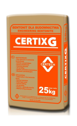 Certix G(H) (płuczka do specjalnych robót geoinżynieryjnych) - 25 kg.
