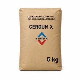 Cergum X (polimer do wiercenia studni, pomp ciepła, skuteczny w wodach zasolonych) - 6 kg.