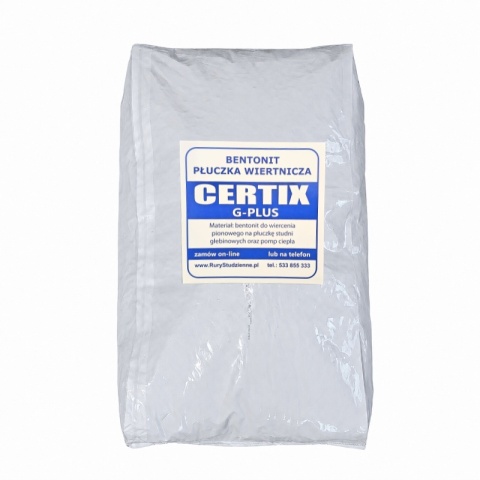 Certix G PLUS bentonit do odwiertów pionowych 25 kg