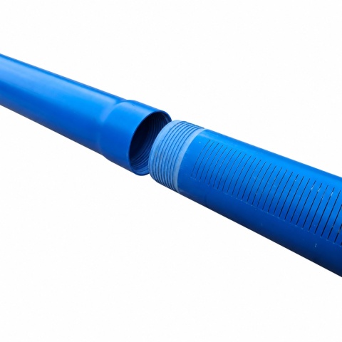 Rura filtrowa PVC do piezometru fi 75 długość 1,5 m
