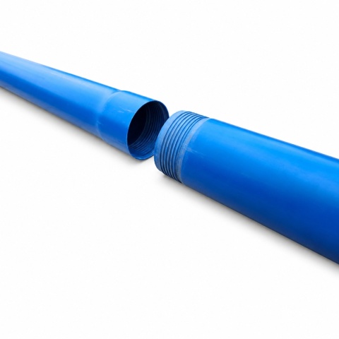 Rura studzienna fi 160x6,0 pełna z gwintem, długość 1m