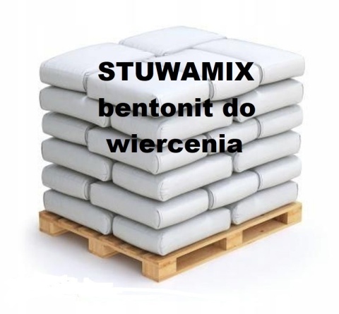 Stuwa, STUWAMIX koncentrat bentonitu i polimeru do studni, 1 tona Stuwa, STUWAMIX koncentrat bentonitu i polimeru do studni, 1 tona
